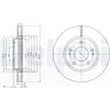 Image de Disque de frein DELPHI BG4147 avant, ventilé, 2 pièce