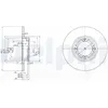 Image de Disque de frein DELPHI BG2533 avant, plein, 2 pièce