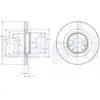 Image de Disque de frein DELPHI BG9104 avant, ventilé, 1 pièce