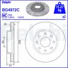 Image de Disque de frein DELPHI BG4972C avant, ventilé, 2 pièce