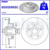 Image de Disque de frein DELPHI BG9268RSC arrière, plein, 1 pièce
