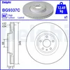 Image de Disque de frein DELPHI BG9337C avant, ventilé, à haute teneur en carbone, 1 pièce