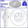 Image de Disque de frein DELPHI BG9340C avant, ventilé, à haute teneur en carbone, 1 pièce