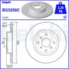 Image de Disque de frein DELPHI BG5298C arrière, plein, 2 pièce