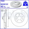 Image de Disque de frein DELPHI BG5013C avant, ventilé, à haute teneur en carbone, 2 pièce