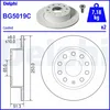 Image de Disque de frein DELPHI BG5019C arrière, plein, 2 pièce