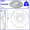 Image de Disque de frein DELPHI BG4999C arrière, ventilé, perforé, 2 pièce