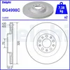 Image de Disque de frein DELPHI BG4998C arrière, ventilé, 2 pièce