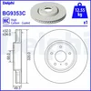 Image de Disque de frein DELPHI BG9353C avant, ventilé, à haute teneur en carbone, 1 pièce