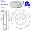 Image de Disque de frein DELPHI BG5051C avant, ventilé, 2 pièce