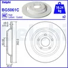Image de Disque de frein DELPHI BG5061C arrière, ventilé, plein, à haute teneur en carbone, 2 pièce