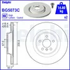 Image de Disque de frein DELPHI BG5073C arrière, ventilé, à haute teneur en carbone, 2 pièce