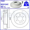 Image de Disque de frein DELPHI BG5124C arrière, plein, à haute teneur en carbone, 2 pièce