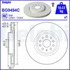 Image de Disque de frein DELPHI BG9494C avant, ventilé, à haute teneur en carbone, 1 pièce