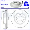 Image de Disque de frein DELPHI BG5147C arrière, plein, 2 pièce