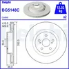 Image de Disque de frein DELPHI BG5148C, 2 pièce