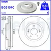 Image de Disque de frein DELPHI BG5154C, 2 pièce