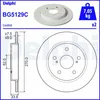 Image de Disque de frein DELPHI BG5129C arrière, plein, 2 pièce
