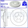 Image de Disque de frein DELPHI BG5171C avant, ventilé, à haute teneur en carbone, 2 pièce