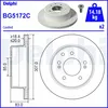 Image de Disque de frein DELPHI BG5172C arrière, ventilé, 2 pièce