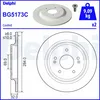 Image de Disque de frein DELPHI BG5173C arrière, plein, 2 pièce