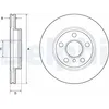 Image de Disque de frein DELPHI BG4704C avant, ventilé, à haute teneur en carbone, 2 pièce