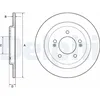 Image de Disque de frein DELPHI BG4749C arrière, plein, 2 pièce