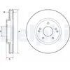 Image de Disque de frein DELPHI BG4809C avant, ventilé, 2 pièce