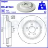 Image de Disque de frein DELPHI BG4914C arrière, ventilé, à haute teneur en carbone, 2 pièce