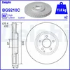 Image de Disque de frein DELPHI BG9210C avant, ventilé, à haute teneur en carbone, 1 pièce