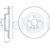 Image de Disque de frein DELPHI BG4930C arrière, plein, 2 pièce