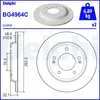 Image de Disque de frein DELPHI BG4964C arrière, plein, 2 pièce