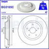 Image de Disque de frein DELPHI BG5105C, 2 pièce