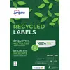 Image de Avery LR7159 Etiquettes adresses blanches 100% recyclées 63,5 x 33,9 mm - Boîte de 2400