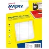 Image de Avery ETE045 Etiquettes multi-usages blanches 13 x 38 mm - Boîte de 720