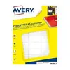 Image de Etiquettes multi-usages Avery - ETE030 - 19 x 38 mm - 16 Planches A5 - blanches - paquet de 480