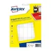 Image de Etiquettes multi-usages Avery - ETE028 - 48,5 x 18,5 mm - 16 planches A5 - blanches - paquet de 448