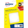 Image de Avery ETE016 Etiquettes multi-usages blanches 35 x 49 mm - Boîte de 256