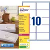 Image de Avery LR7173 Etiquettes adresses blanches 100% recyclées 99,1 x 57 mm - Boîte de 1000