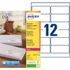 Image de Avery LR7177 Etiquettes adresses blanches 100% recyclées 99,1 x 42,3 mm - Boîte de 1200