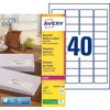 Image de Avery LR7654 Etiquettes adresses blanches 100% recyclées 45,7 x 25,4 mm - Boîte de 4000