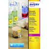 Image de Avery L7263Y Etiquettes d'identification enlevables laser 99,1 x 38,1 mm - Jaune fluorescent - Boîte de 350