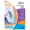 Image de Double pochette intercalaires Avery - polypropylène - onglets personnalisables - format A4+ - Jeu de 12