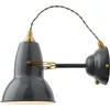 Image de Anglepoise - Applique 1227 - Gris - Laiton - Designer George Carwardine