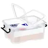 Image de Boîte de rangement en plastique Strata - 12 L - couvercle clipsé - dim int 22,1 x 31,5 x 15,6 cm