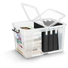 Image de Boîte de rangement Smart Storemaster avec poignées clips et couvercle papillon 65 litres 590 x 450 x 350 mm - polypropylène - transparent