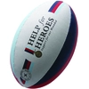 Image de Ballon de rugby Gilbert Supporter Help The Heroes Blanc Taille 5 41026405