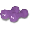 Image de Haltère hexagonal recouvert de néoprène UFE Urban Fitness (x2) Violet 1 kg UFW031