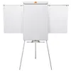 Image de Chevalet Nobo Shark et tableau blanc mobile - surface magnétique en acier - cadre en aluminium - 1 000 x 685 mm