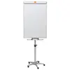 Image de Chevalet et tableau blanc mobile Nobo Barracuda en acier laqué Nano Clean - magnétique - cadre en aluminium
